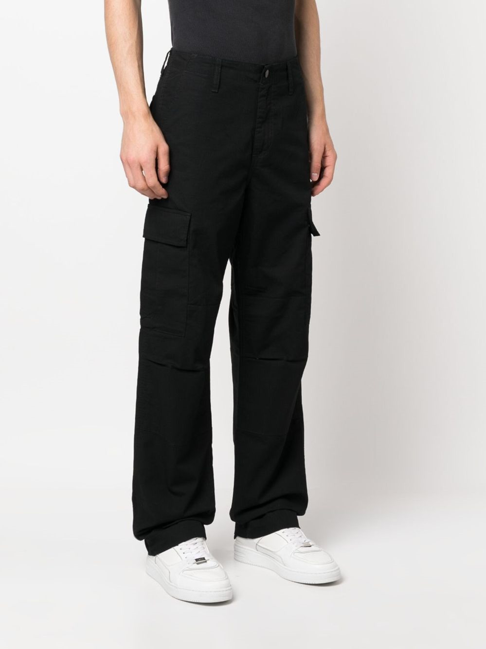 Cotton cargo trousers - 4