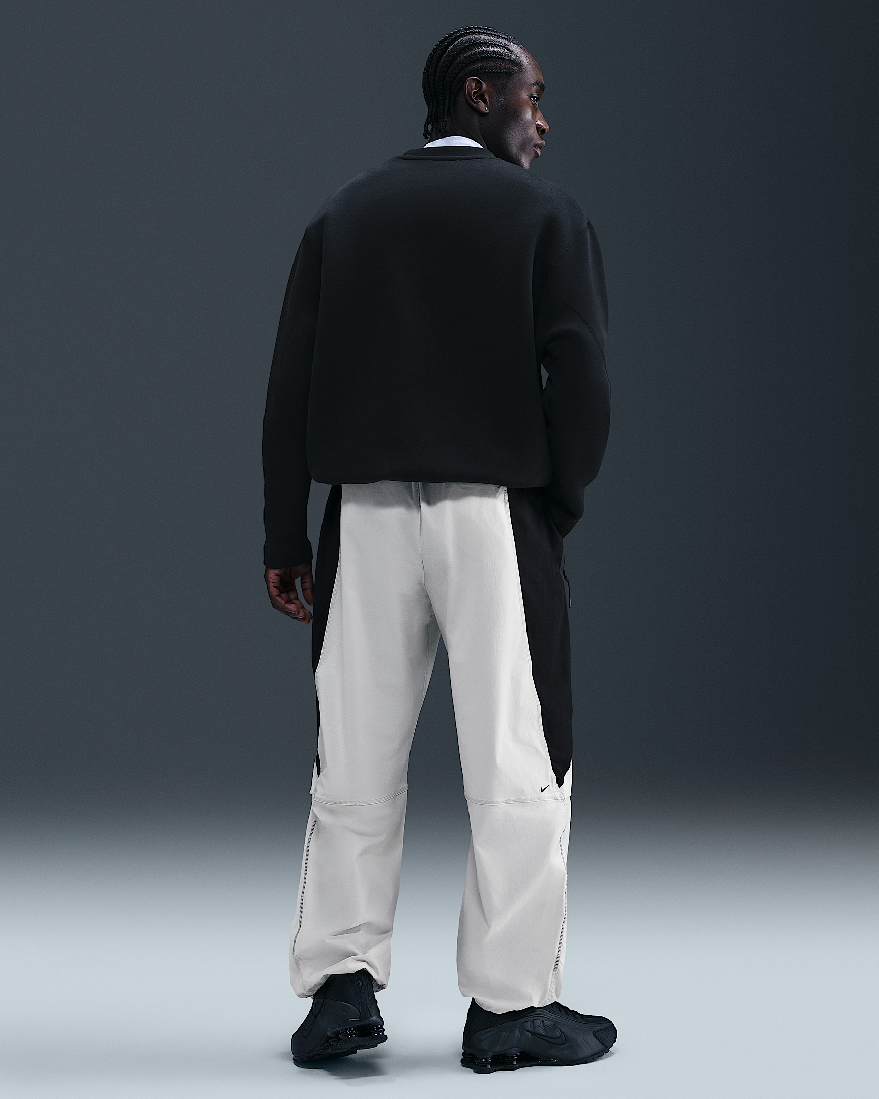 Nike Tech Men's Dri-FIT Woven Color-Block Oversized Pants - 4