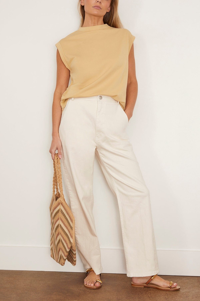 RACHEL COMEY Bloom Tee in Almond outlook