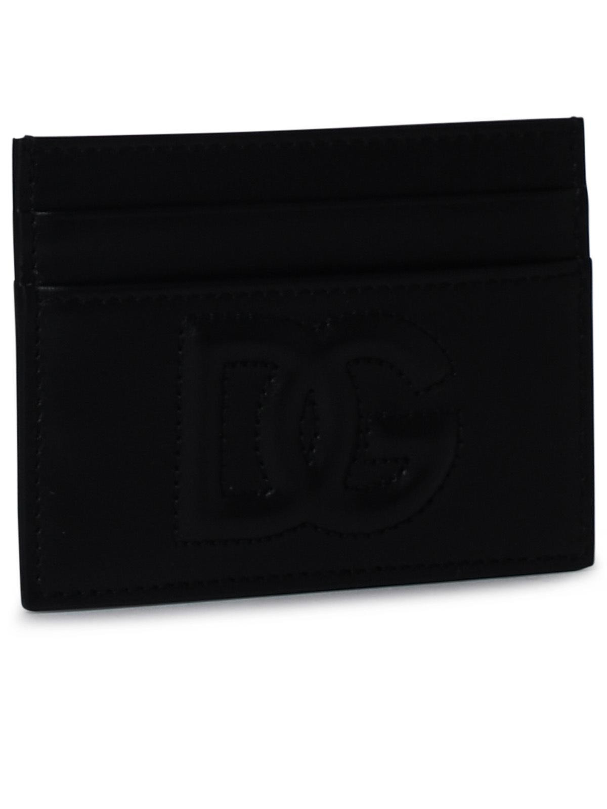 Dolce & Gabbana Black Leather Card Holder Women - 2