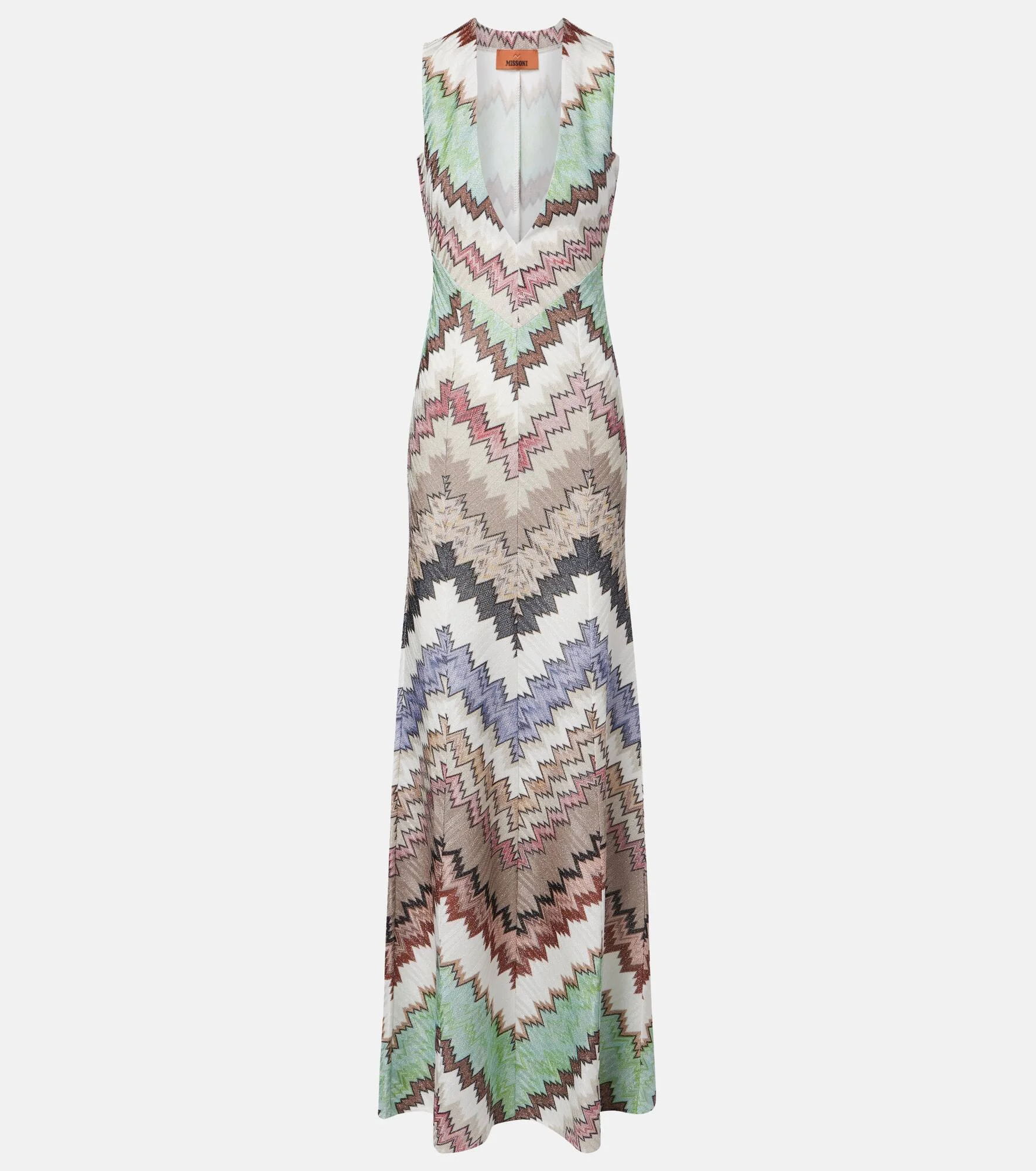 Zigzag lamé maxi dress - 1