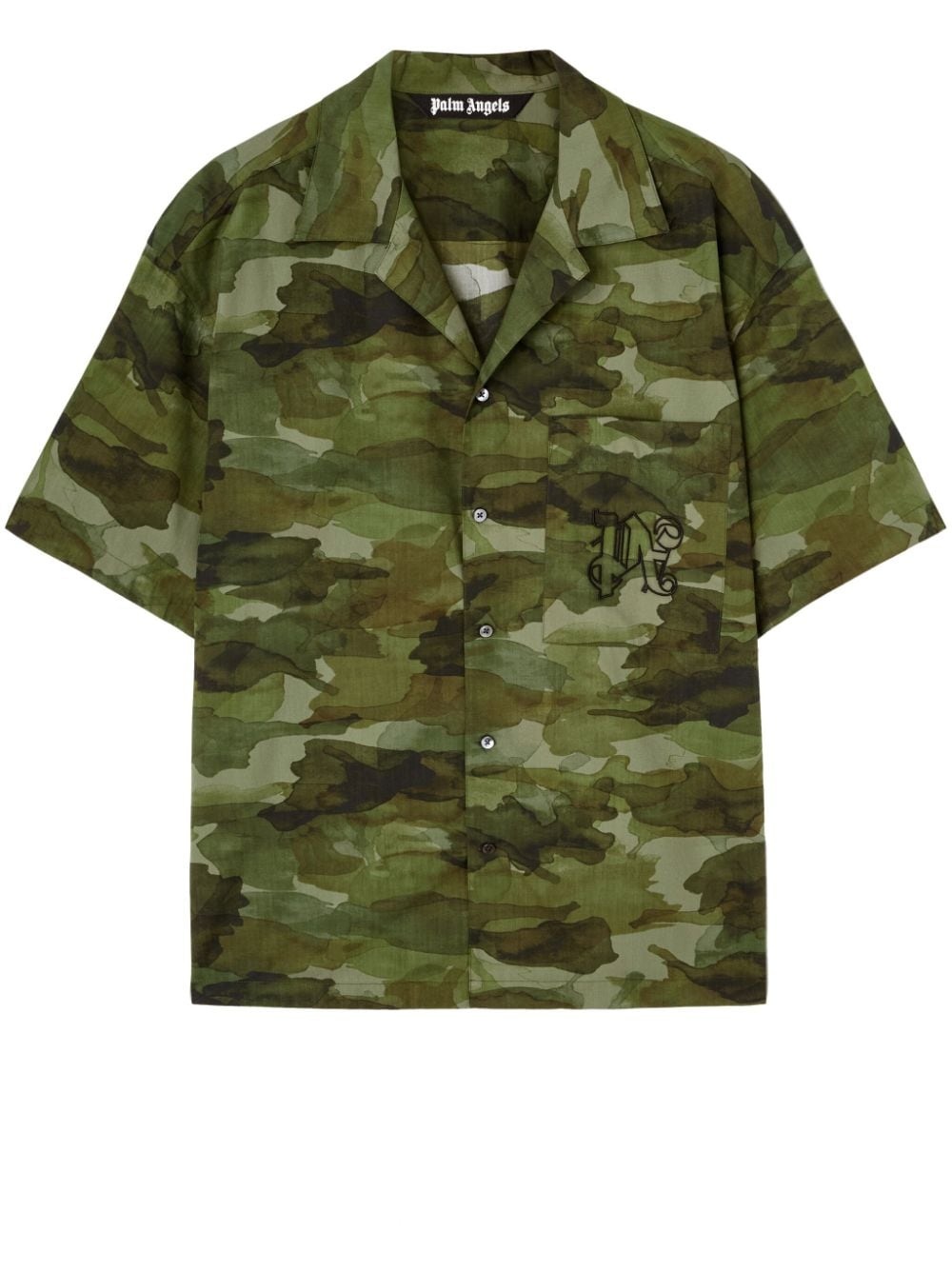 camouflage-print cotton shirt - 1