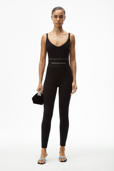 Alexander Wang logo elastic jumpsuit outlook