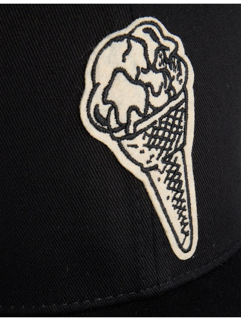 ICECREAM Cone Felt Patch Cotton Baseball Cap outlook