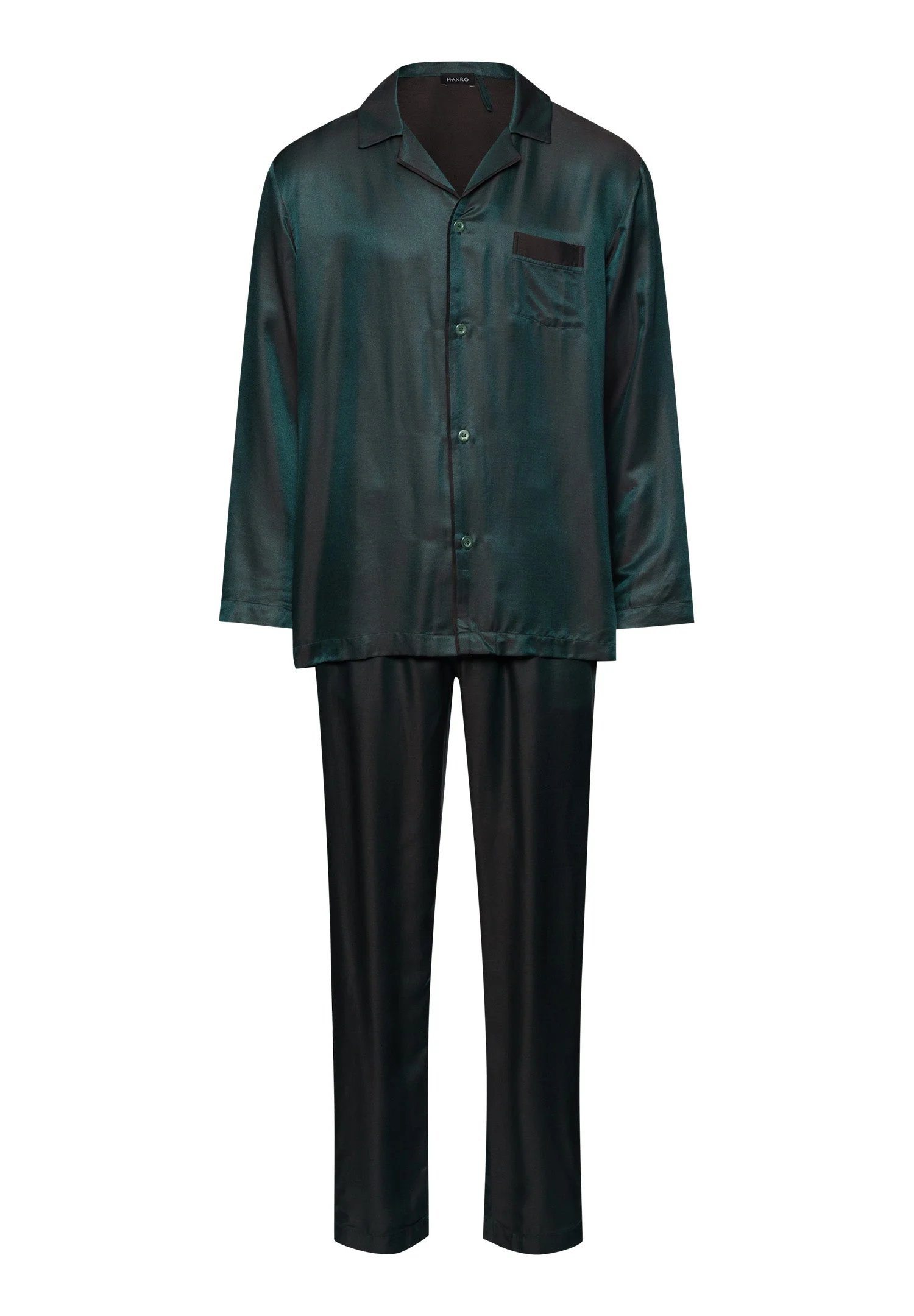 Selection Notch Collar Button Front Pajama Set - 1
