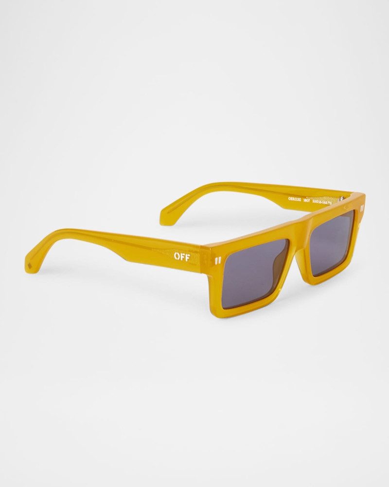 Off-White Men's Chandler Acetate Rectangle Sunglasses outlook