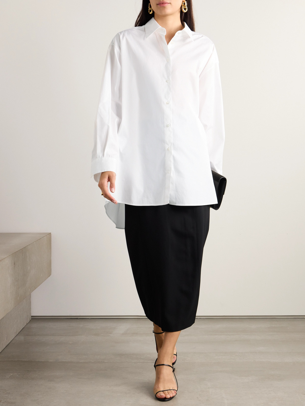 Essentials Luka Oversized Cotton-poplin Shirt - 2
