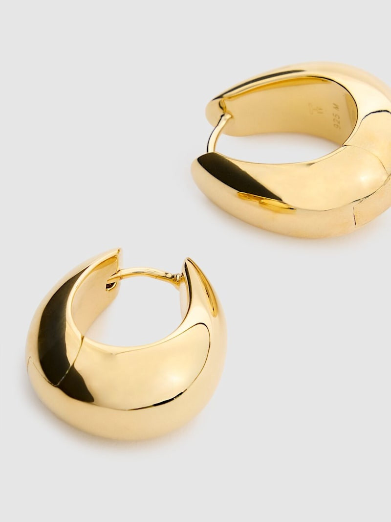 TOM WOOD Ice medium hoop earrings outlook