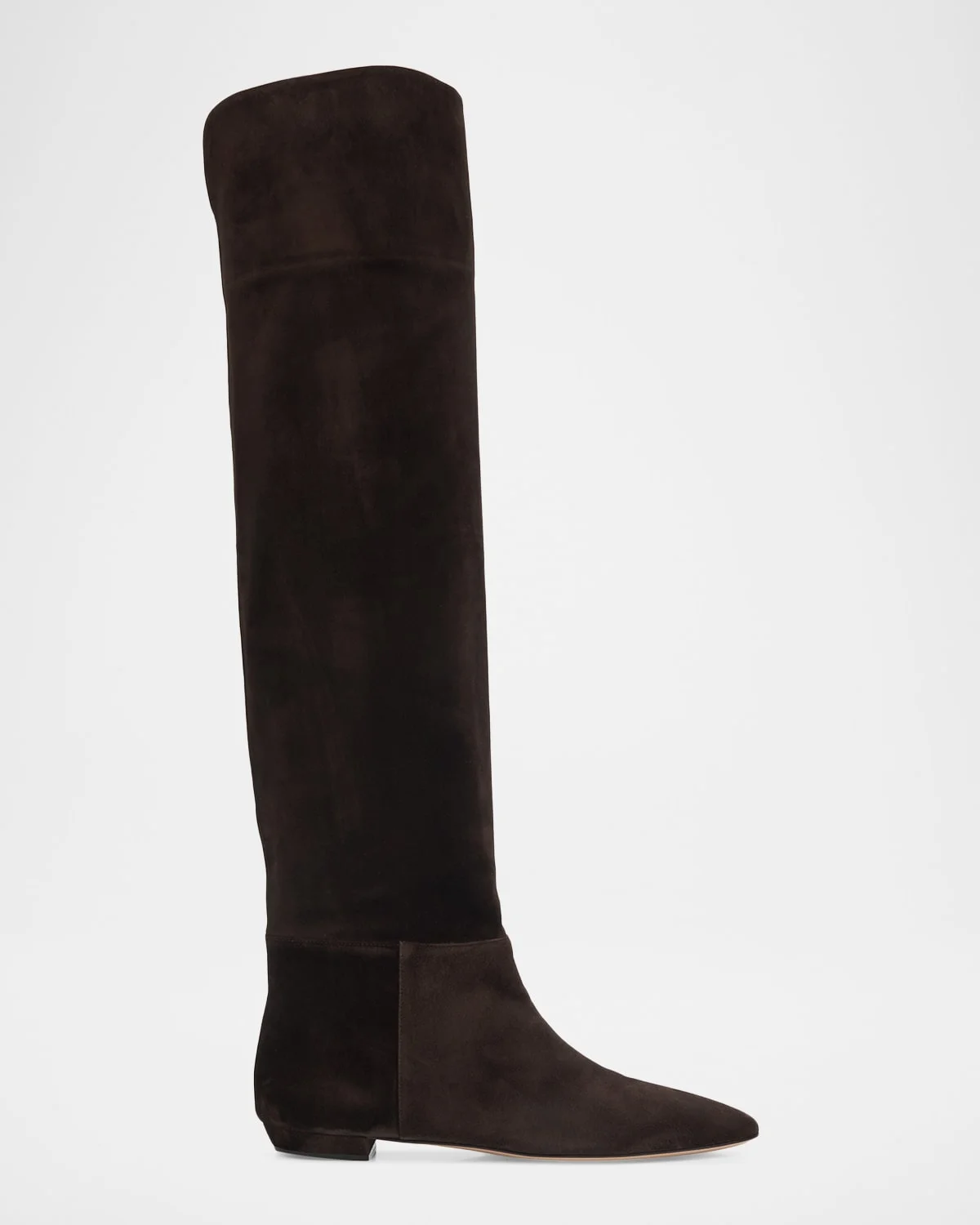 Suede Over-The-Knee Boots - 1
