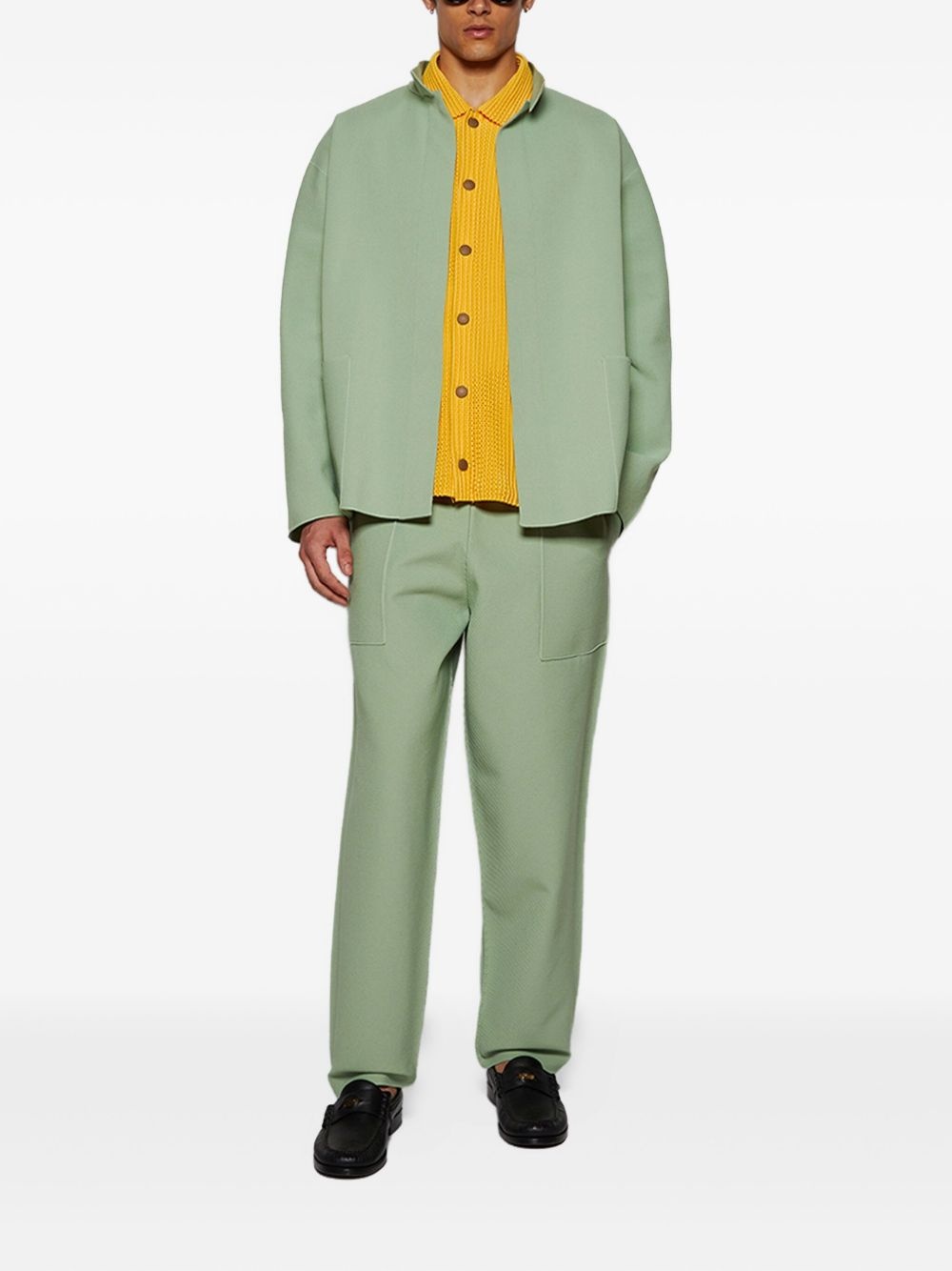 pleated button shirt - 2