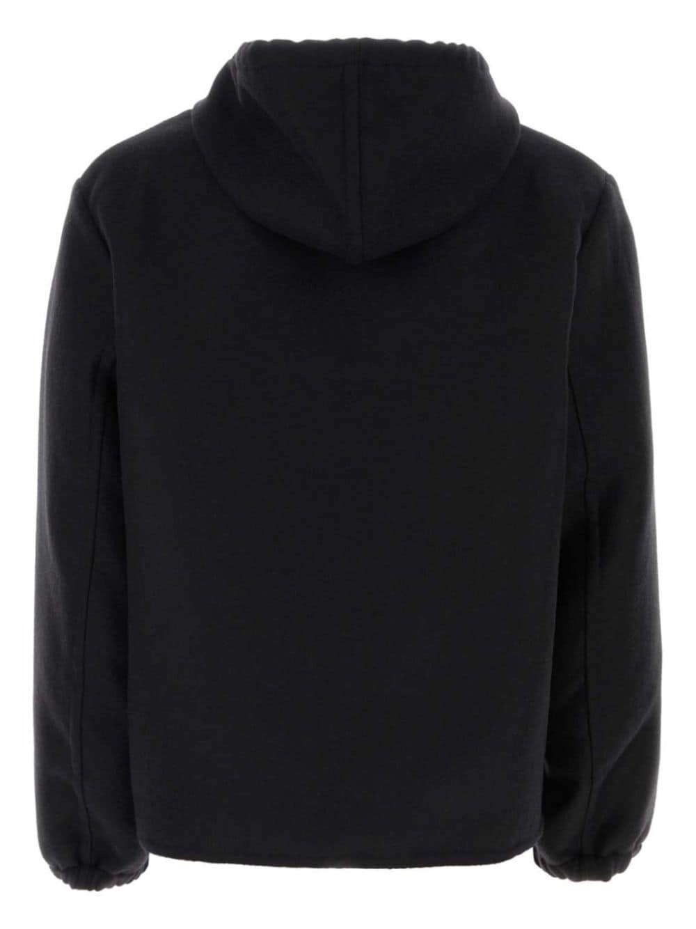 zipped drawstring sweatshirt - 2