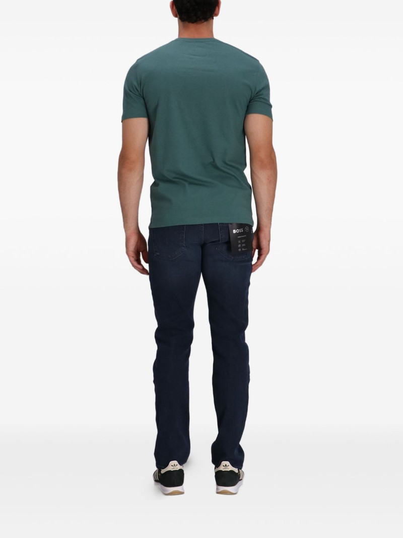 BOSS logo-patch cotton T-shirt outlook