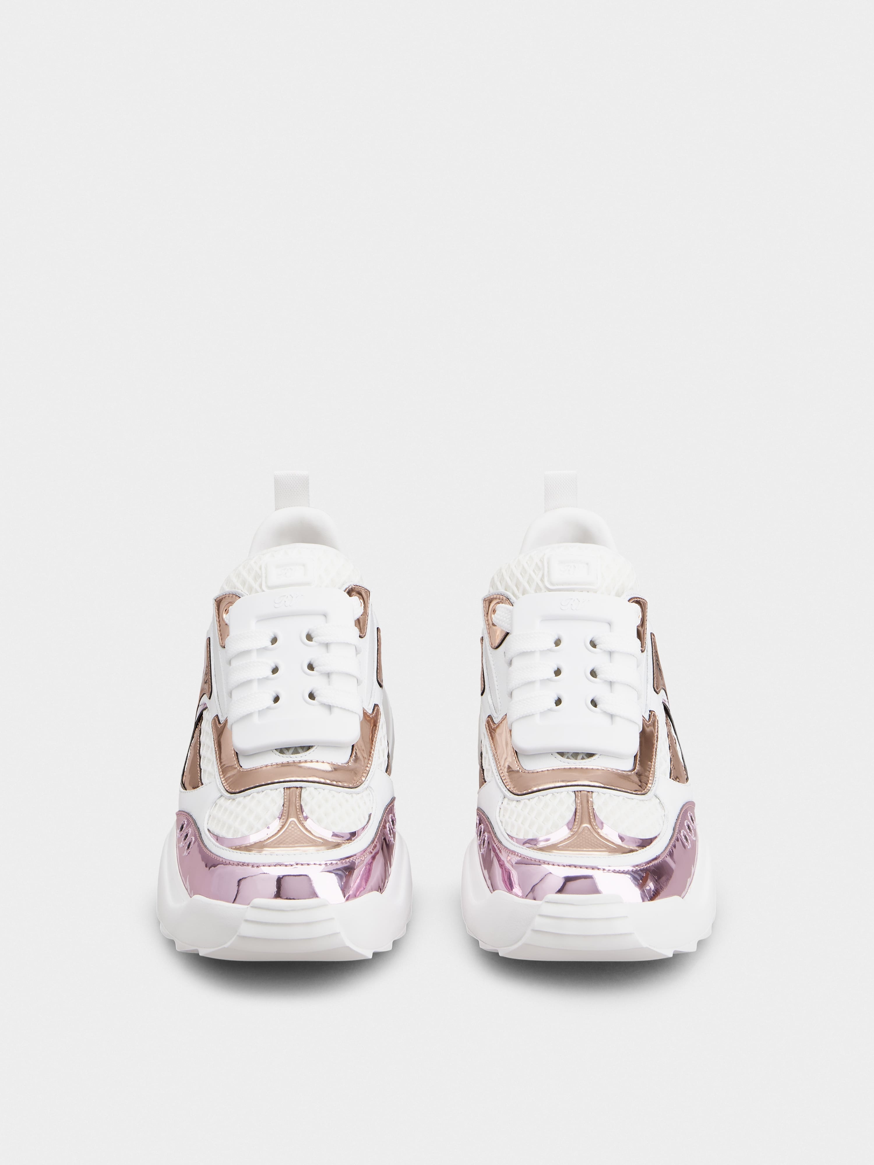 Viv' on the Run Sneakers in leather and fabric - 7