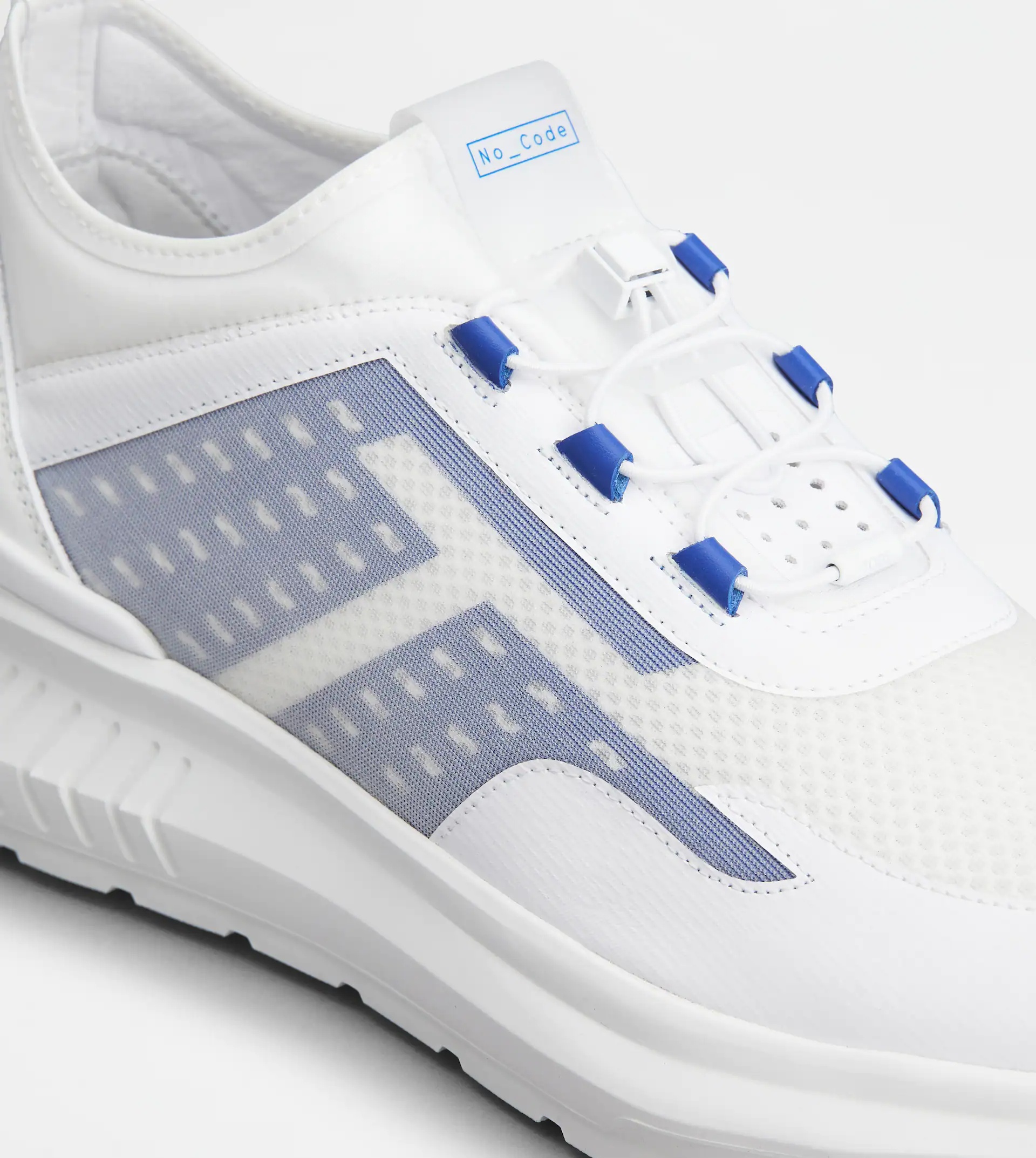 NO_CODE J IN TECHNICAL FABRIC AND LEATHER - WHITE, BLUE - 5