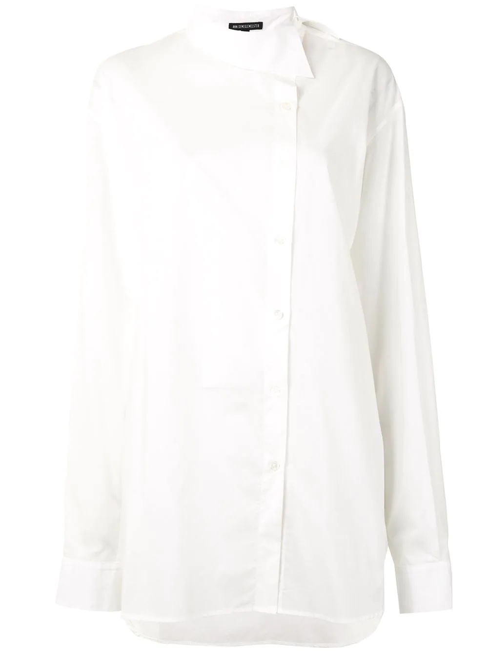 asymmetric collar shirt - 1