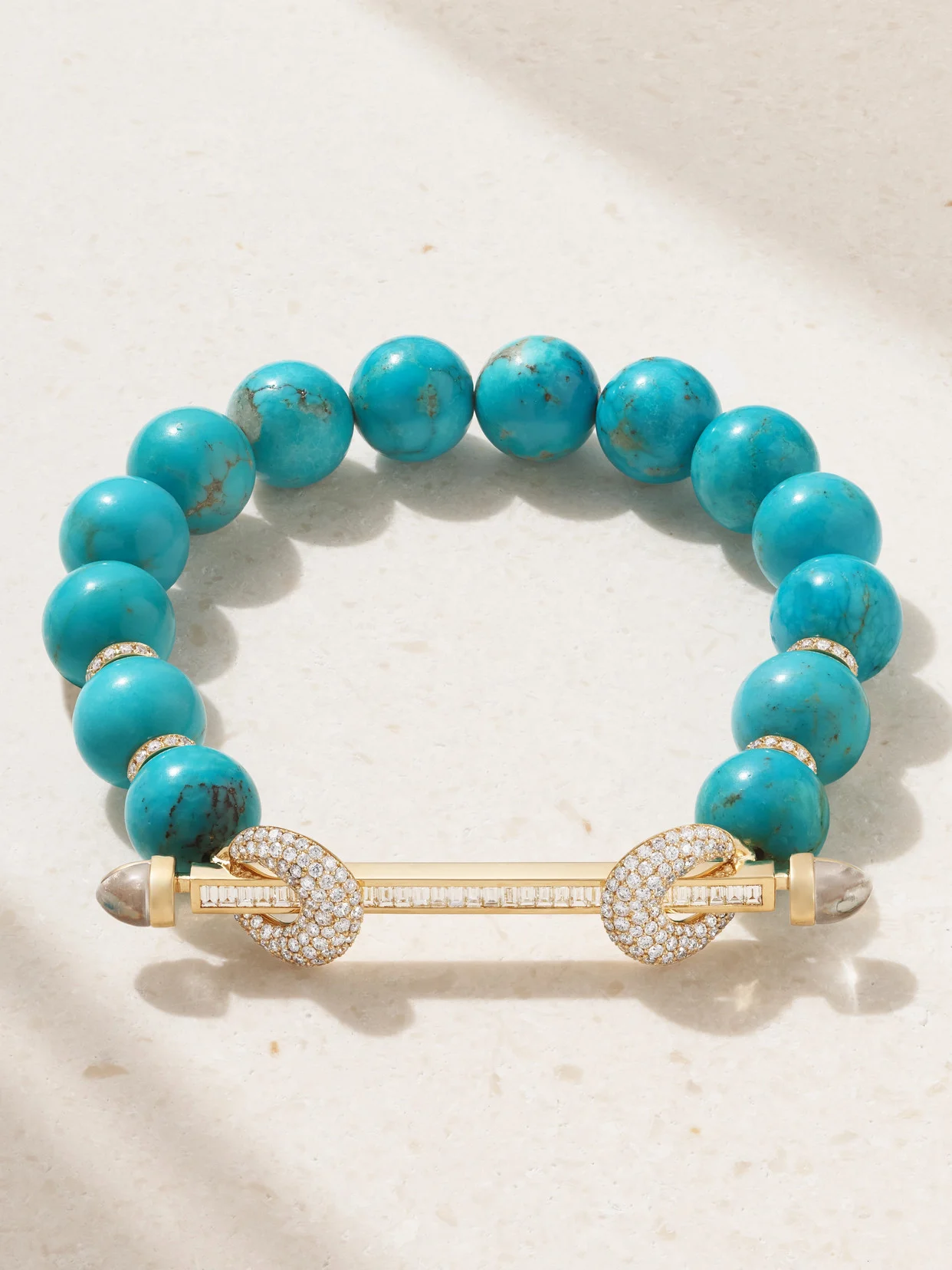 Jumbo Chakra 18-karat Gold Multi-stone Bracelet - 1