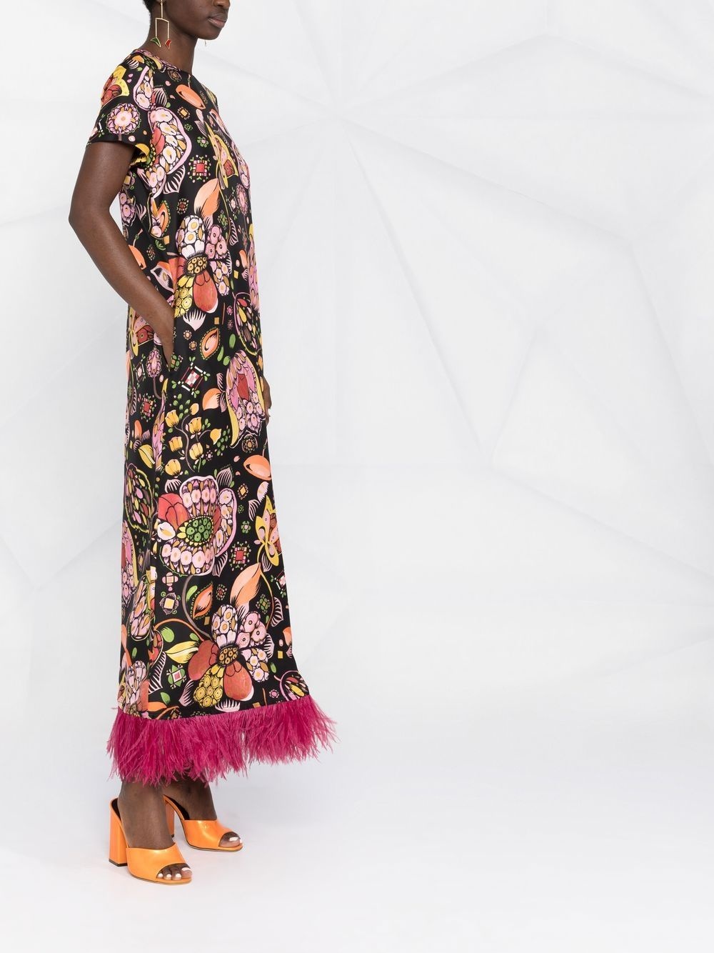 Swing floral-print maxi dress - 4