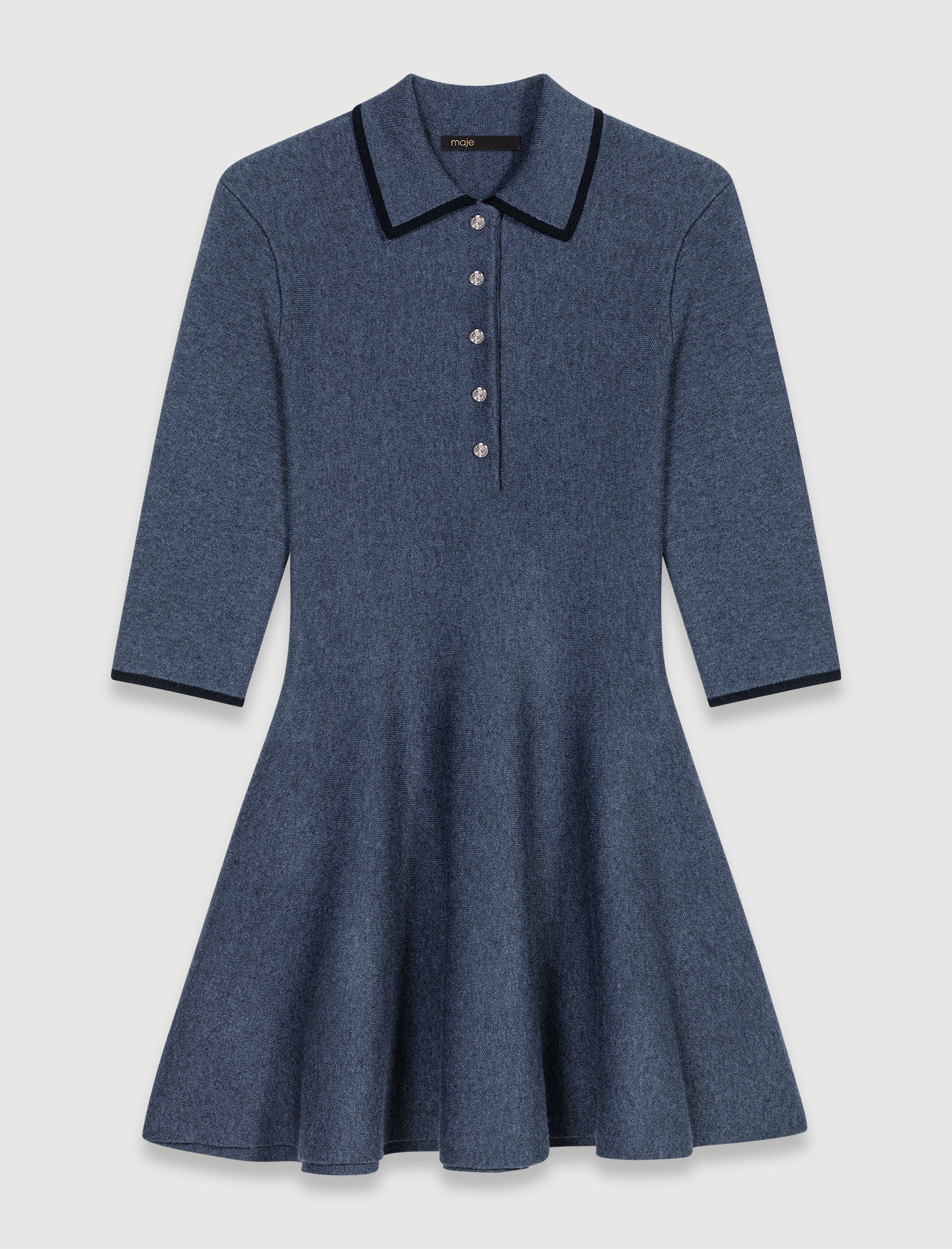 Short knit dress - 1