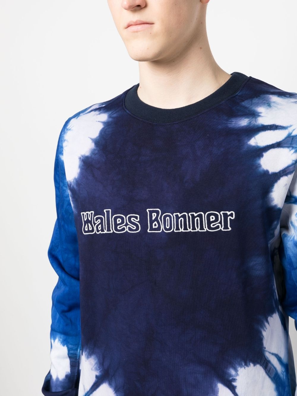 tie-dye logo-embroidered sweatshirt - 5