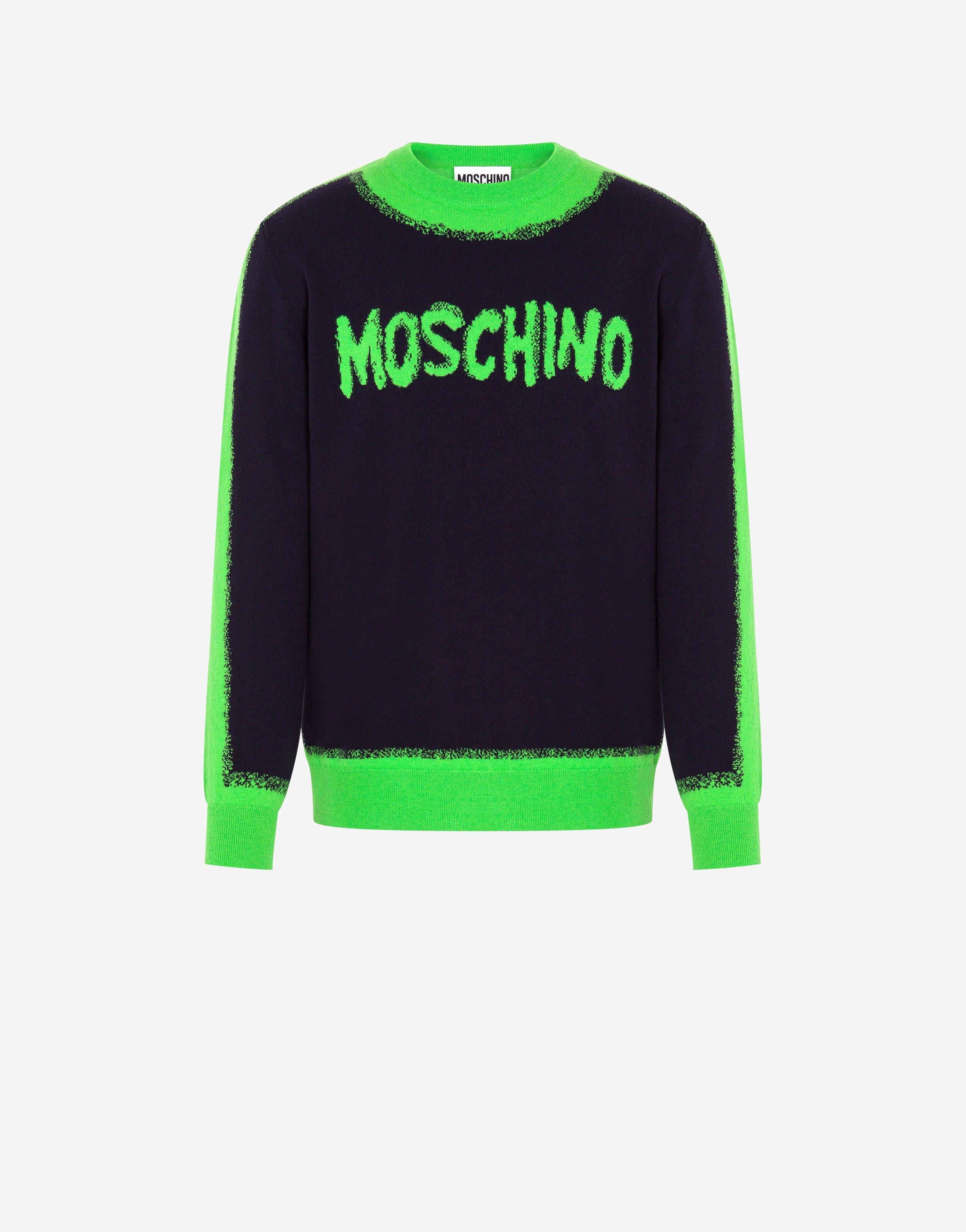 MOSCHINO PAINT WOOL AND CASHMERE PULLOVER - 2