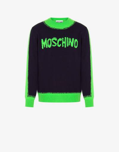 Moschino MOSCHINO PAINT WOOL AND CASHMERE PULLOVER outlook