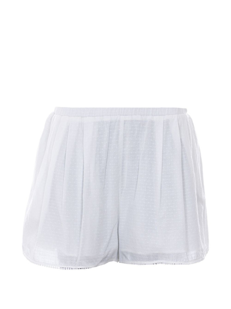elasticated embroidered shorts 1