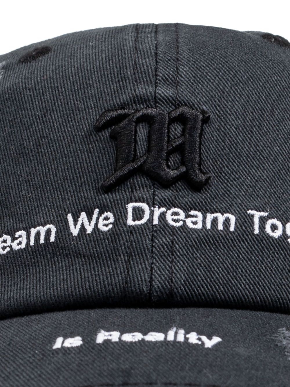 text-embroidered cap - 3