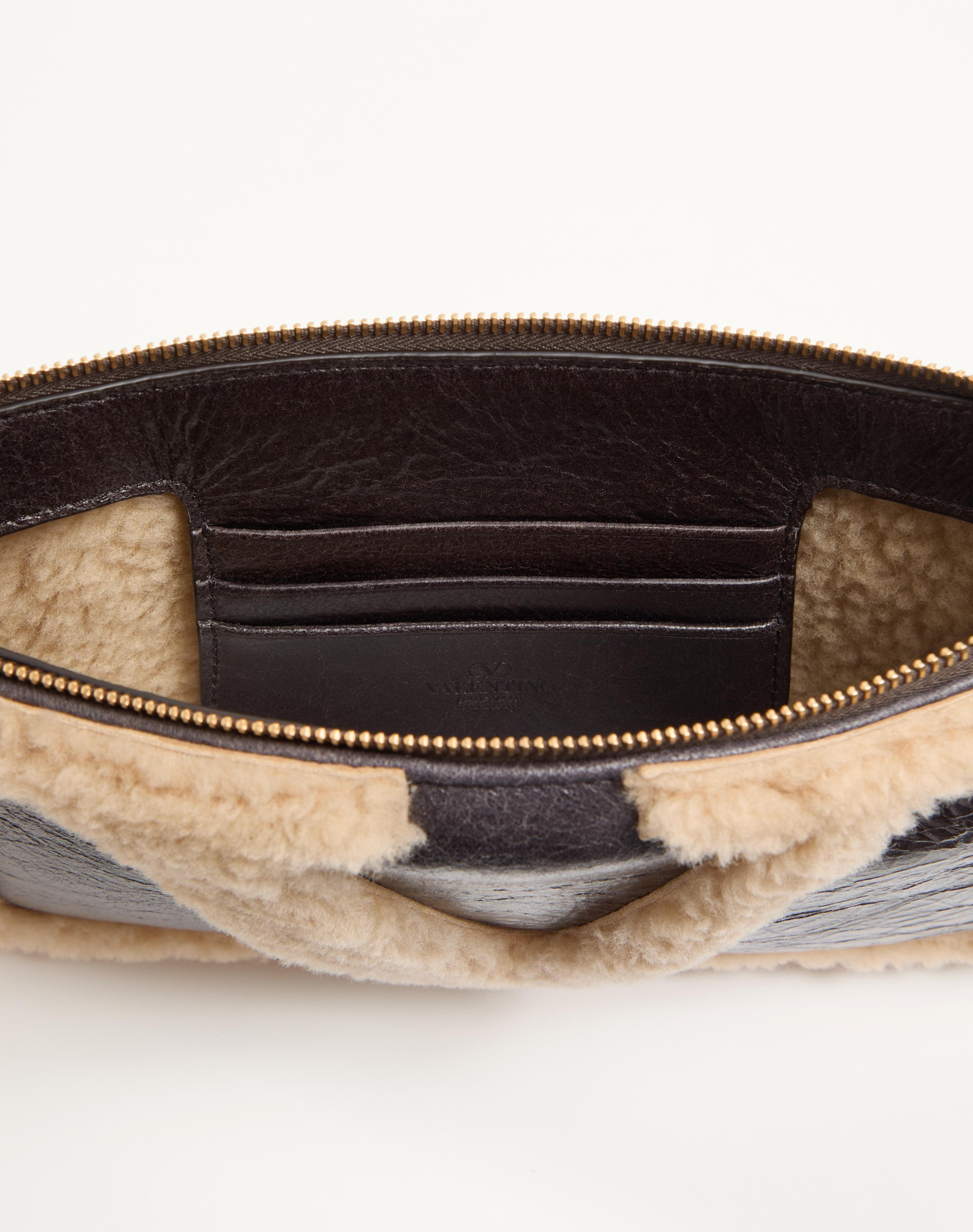 VALENTINO GARAVANI VIVA SUPERSTAR SHEEPSKIN CLUTCH - 5