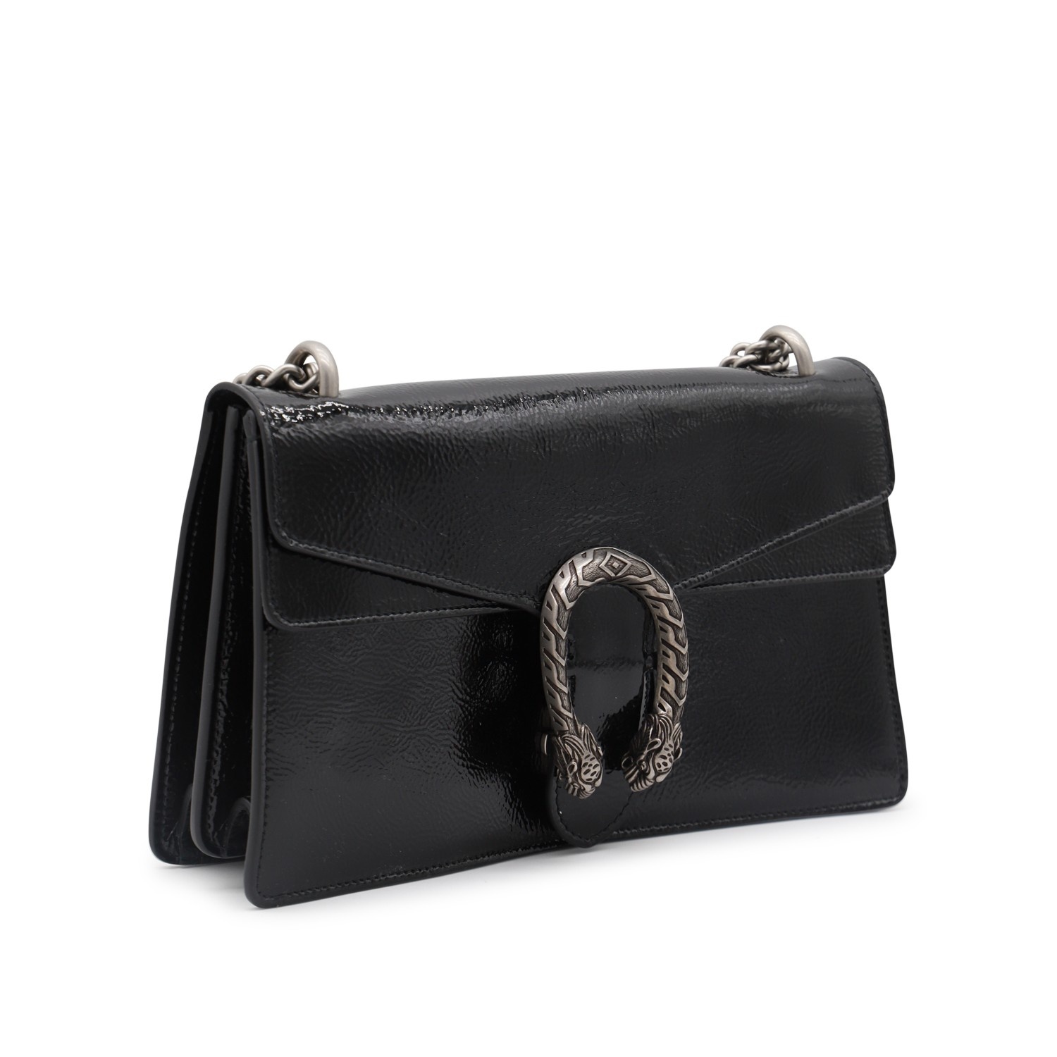 BLACK LEATHER DIONYSUS SHOULDER BAG - 2