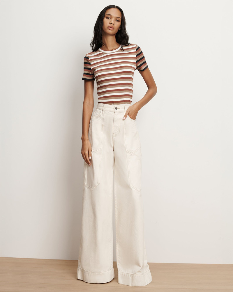 VERONICA BEARD FREDDY WIDE-LEG CARGO JEAN outlook