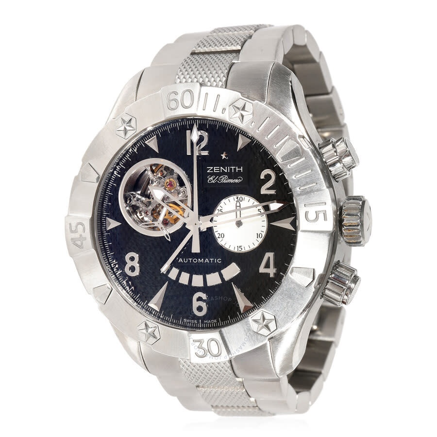 Pre-owned Zenith Defy Classic Chronograph Hand Wind Black Dial Men's Watch 03.0526.4021 - 1
