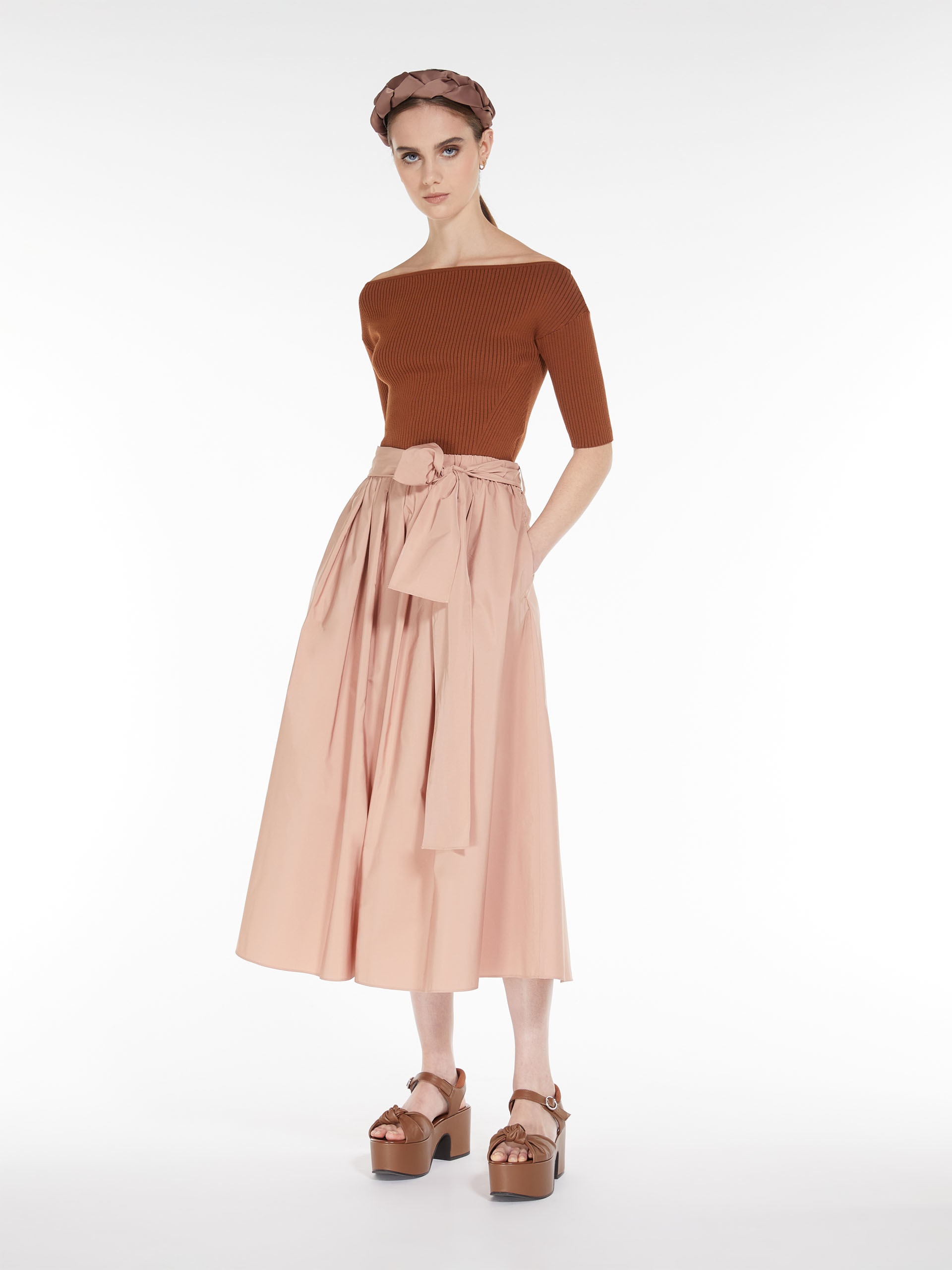 ZARDA Full skirt in taffeta - 2