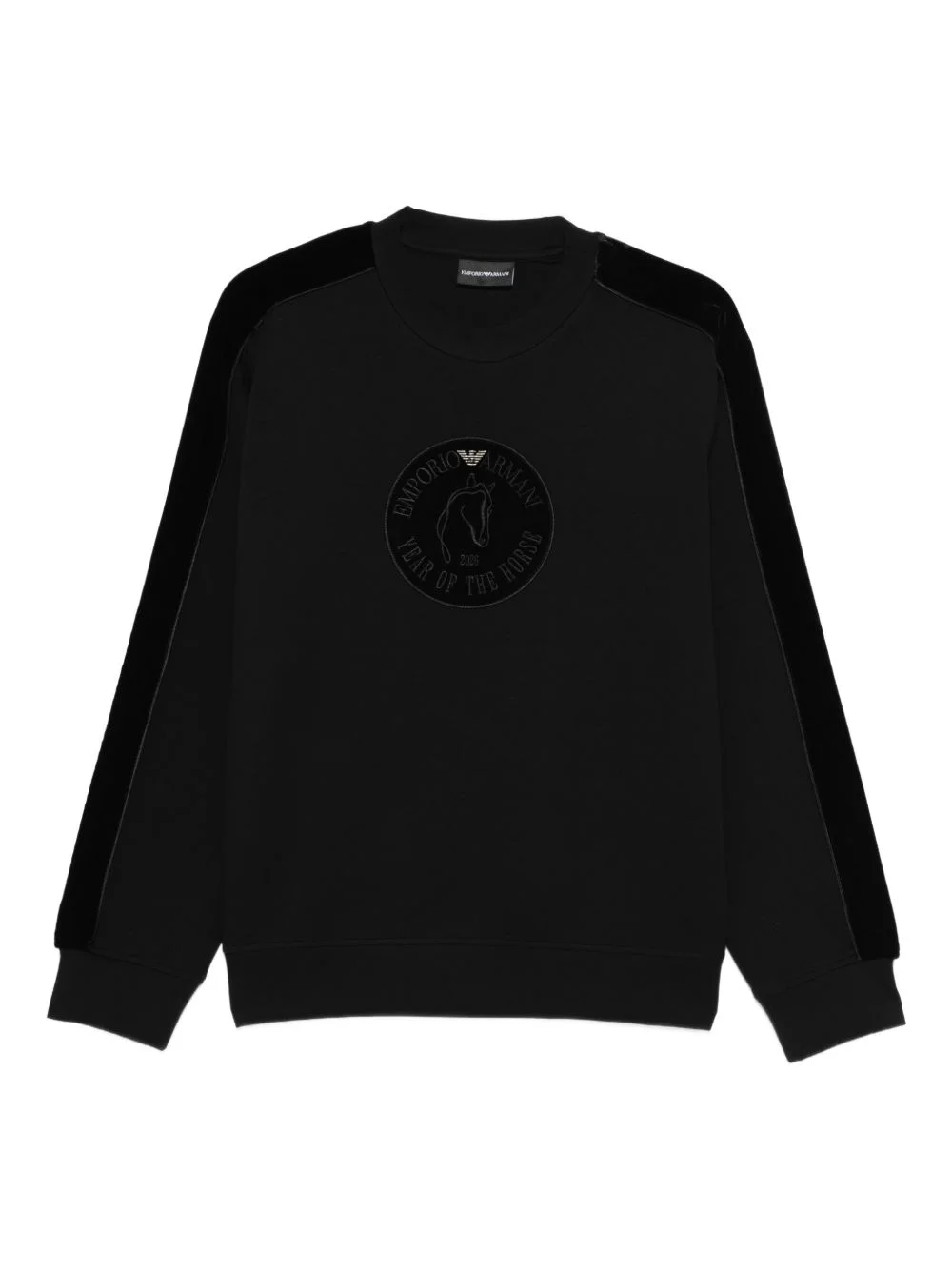 logo-patch sweatshirt - 1