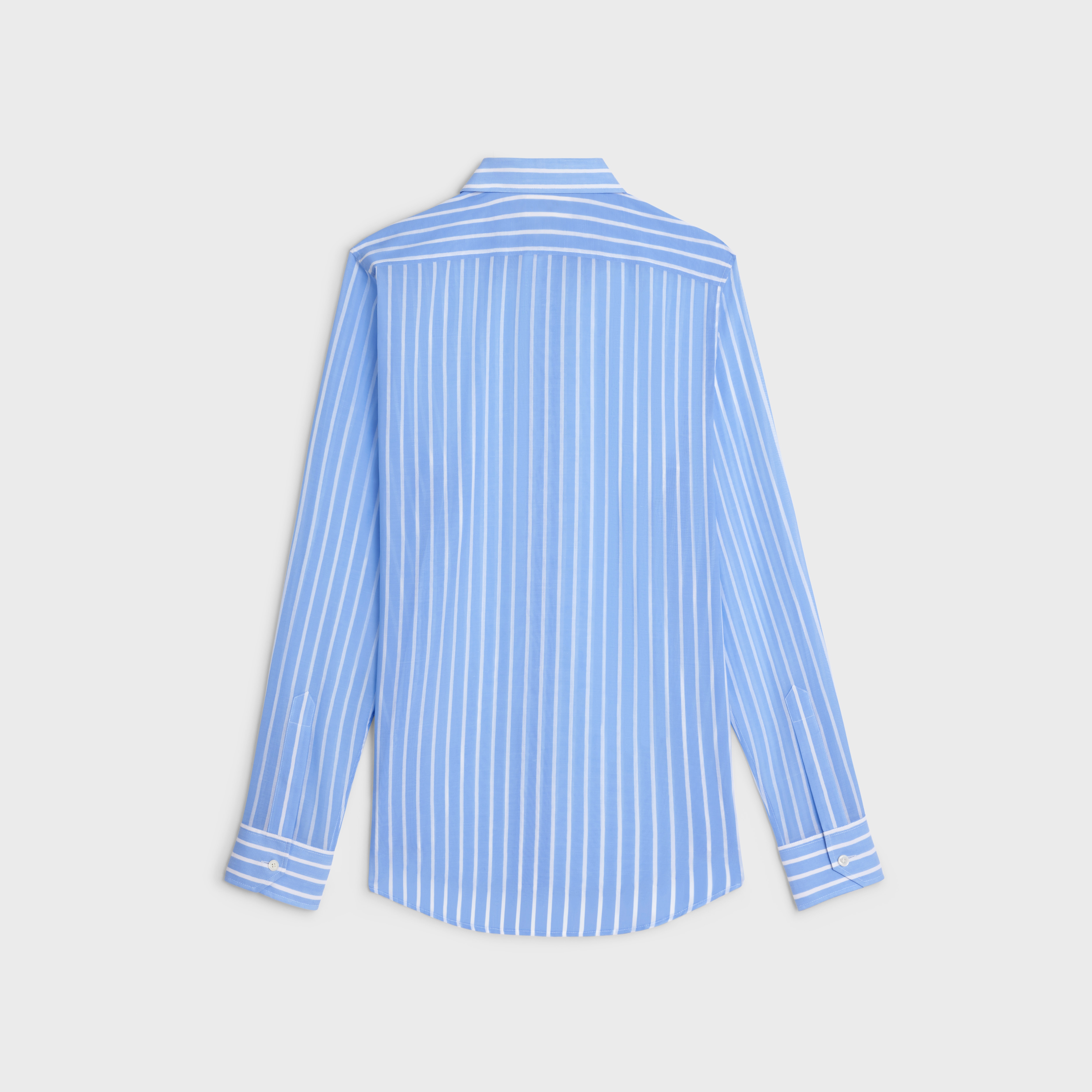 loose shirt in striped cotton - 2