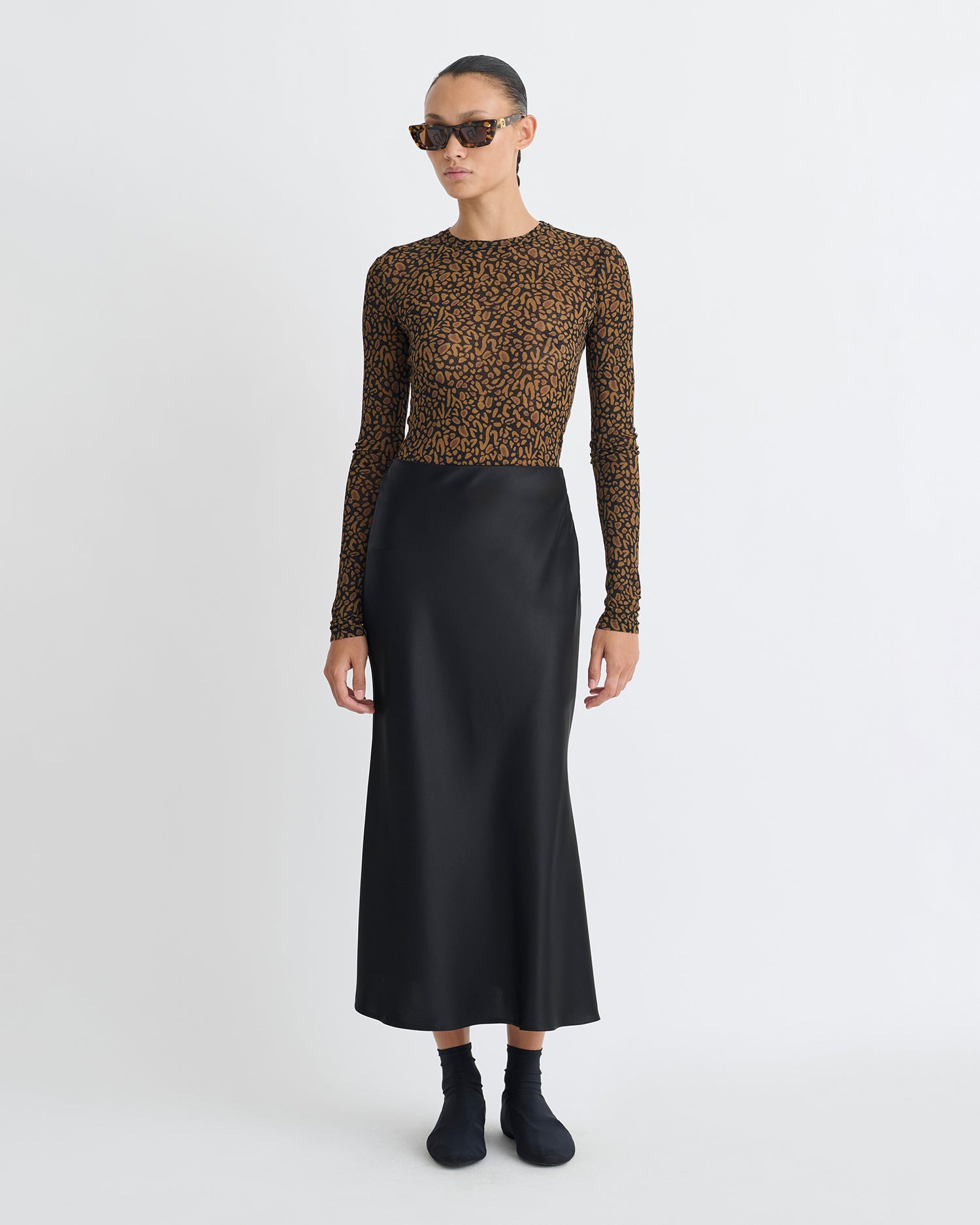 Mesh-Jersey Top - 2
