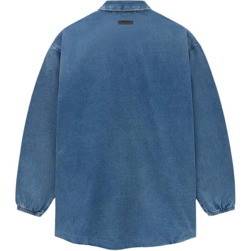 Fear of God Essentials SS24 Denim Overshirt 'Medium Wash' 202SU244590F - 2