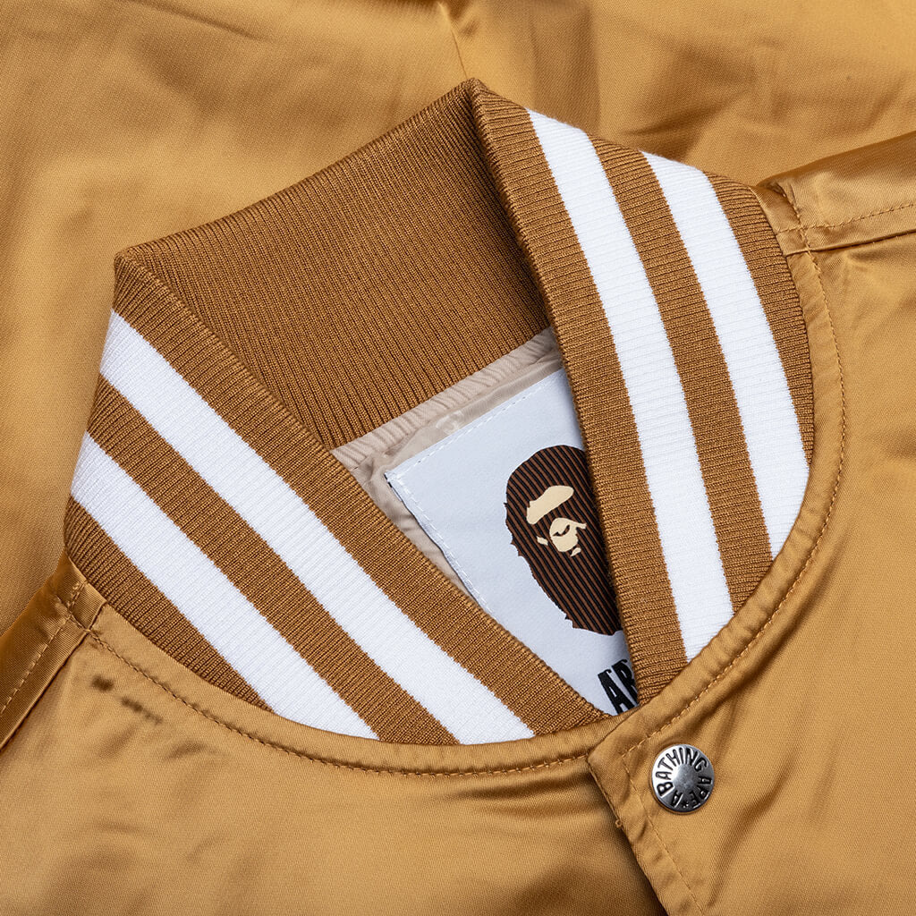 BASEBALL VARSITY JACKET - BEIGE - 3