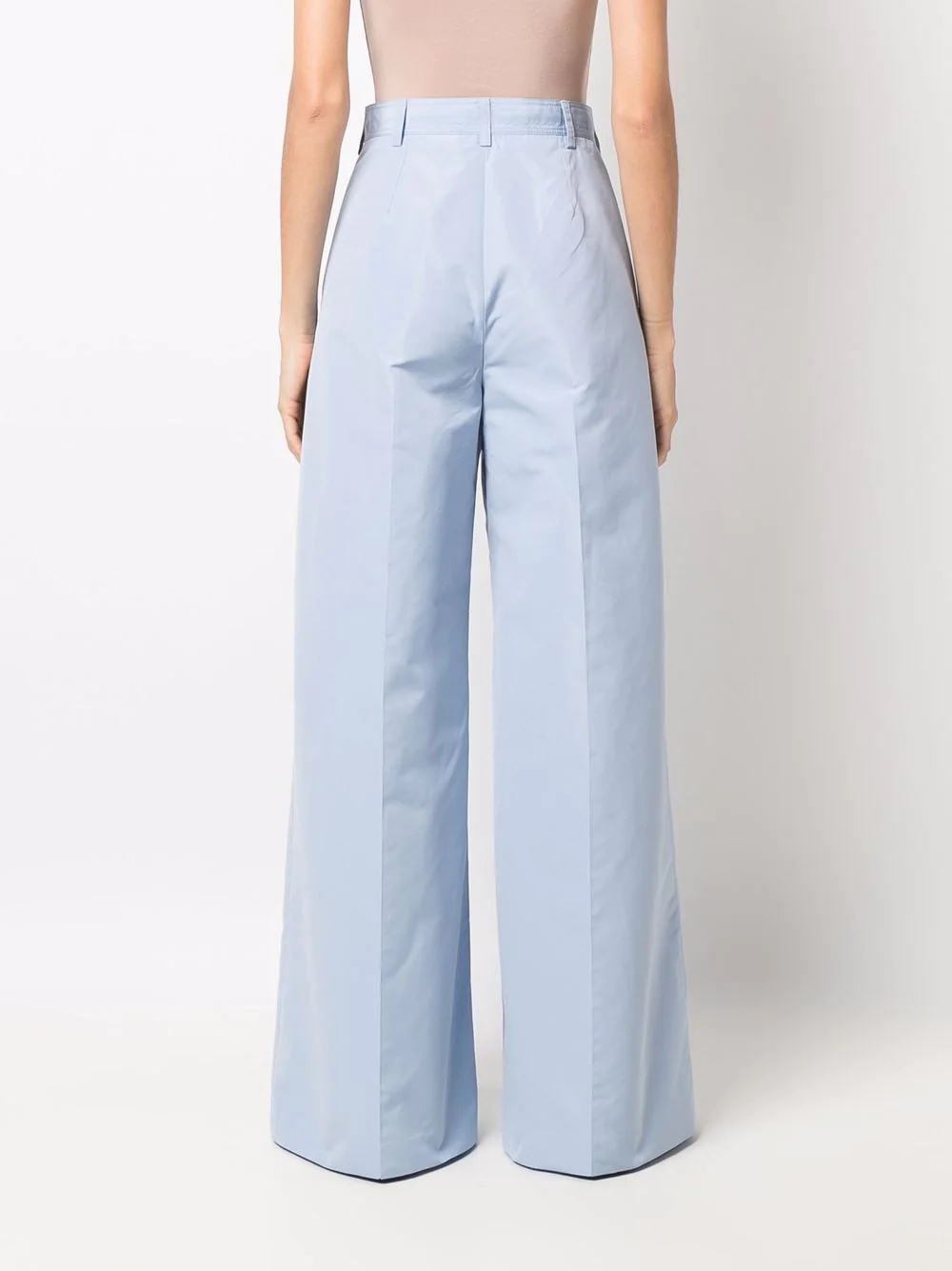 high-waisted wide-leg trousers - 4