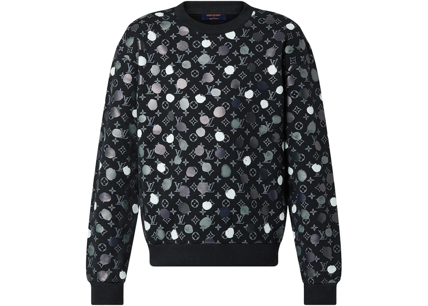 Louis Vuitton x Yayoi Kusama Infinity Dots Printed Crewneck Black - 1