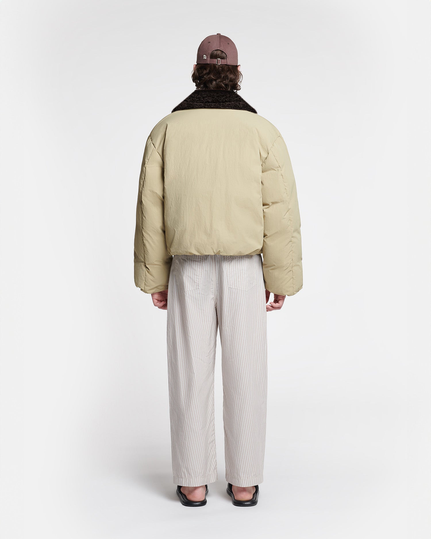 Faux Fur and Tech Nylon Jacket - 5