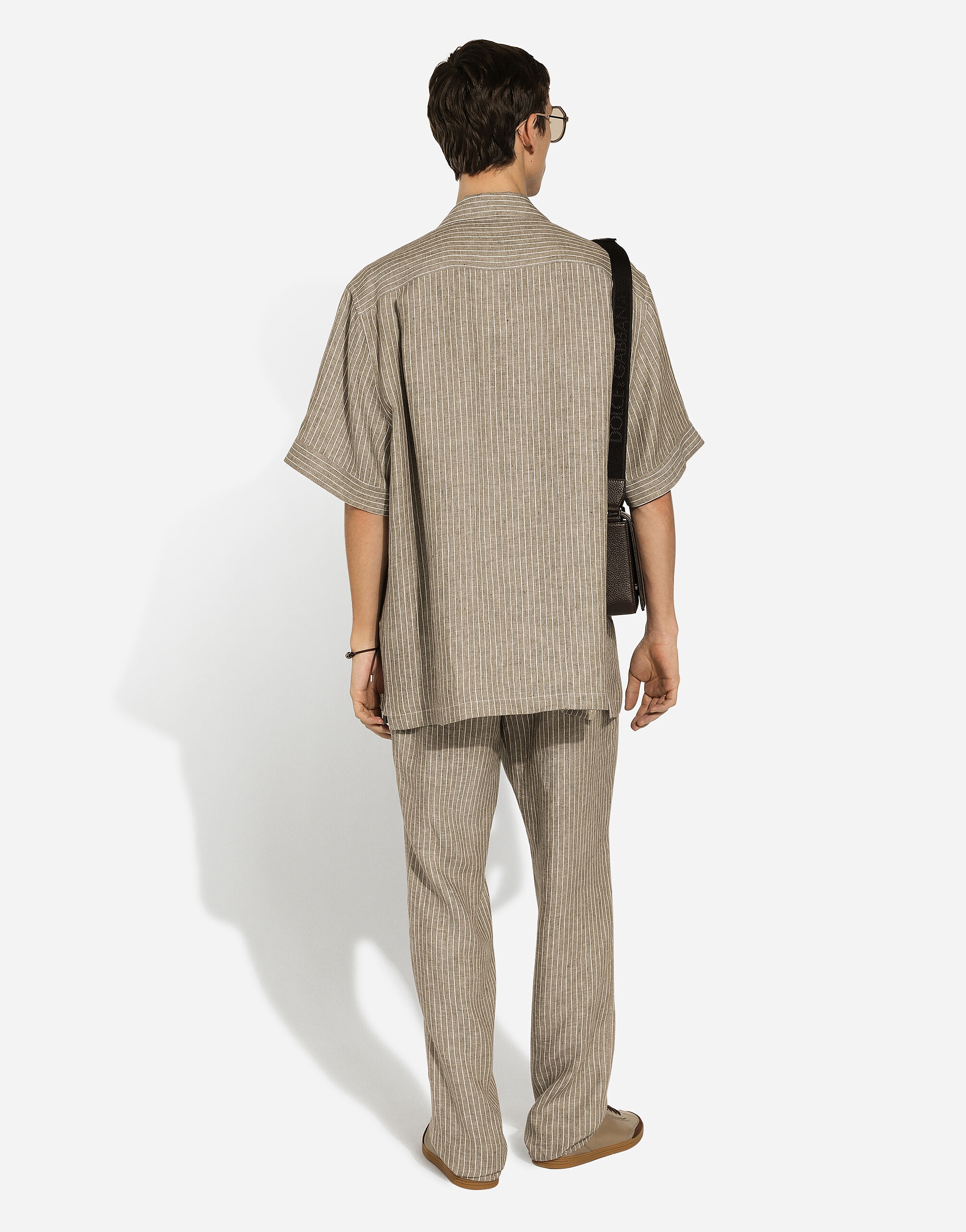 【DOLCE&GABBANA】シェル柄 クレープ マロカイン ハワイシャツ Dolce & Gabbana Striped linen Hawaiian shirt | REVERSIBLE