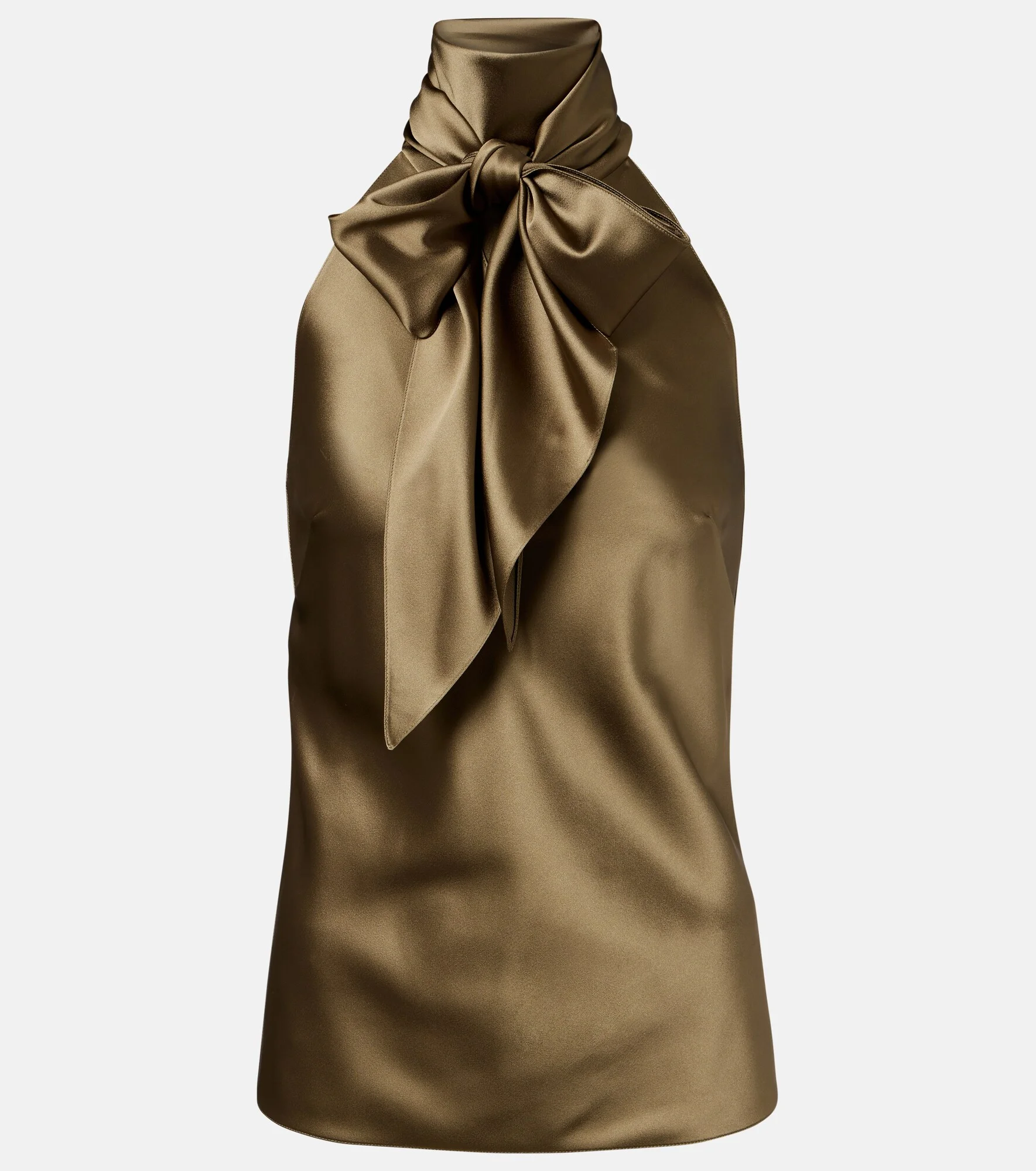 Chiltons tie-neck satin top - 1