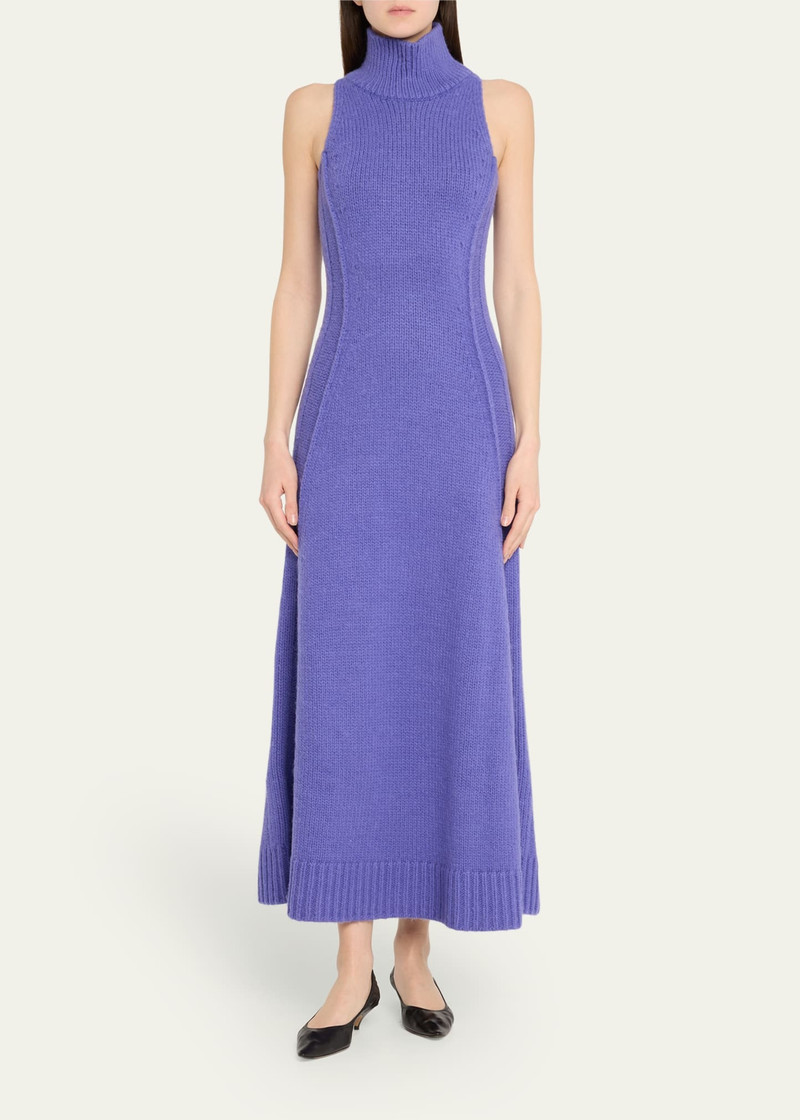 CHRISTOPHER JOHN ROGERS Mock-neck Wool Maxi Dress outlook