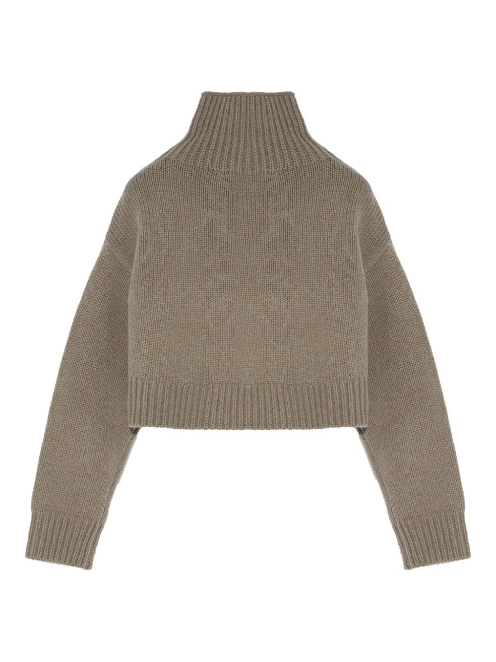 cropped knit jumper - 2