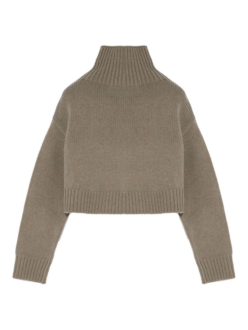 Yves Salomon cropped knit jumper outlook