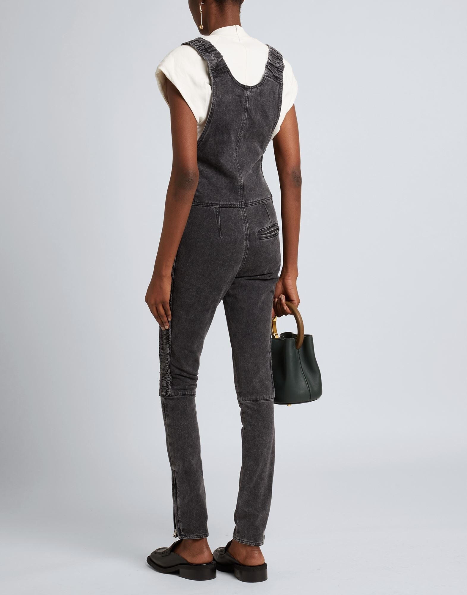 Black Women's Denim Overall - 3