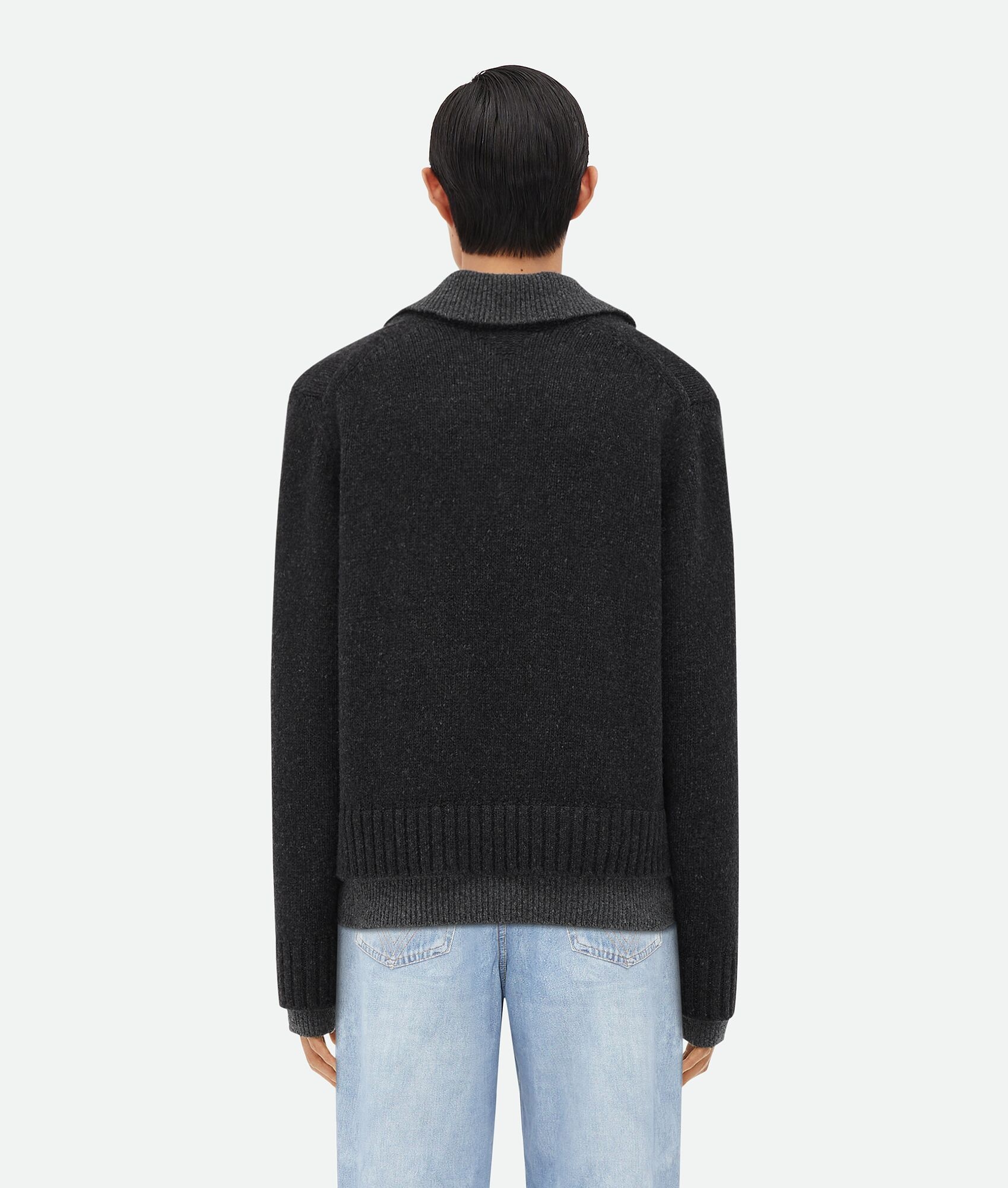 Double Layer Effect Wool Sweater - 3