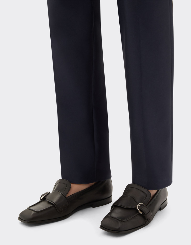 Ferrari Buffered leather loafers outlook