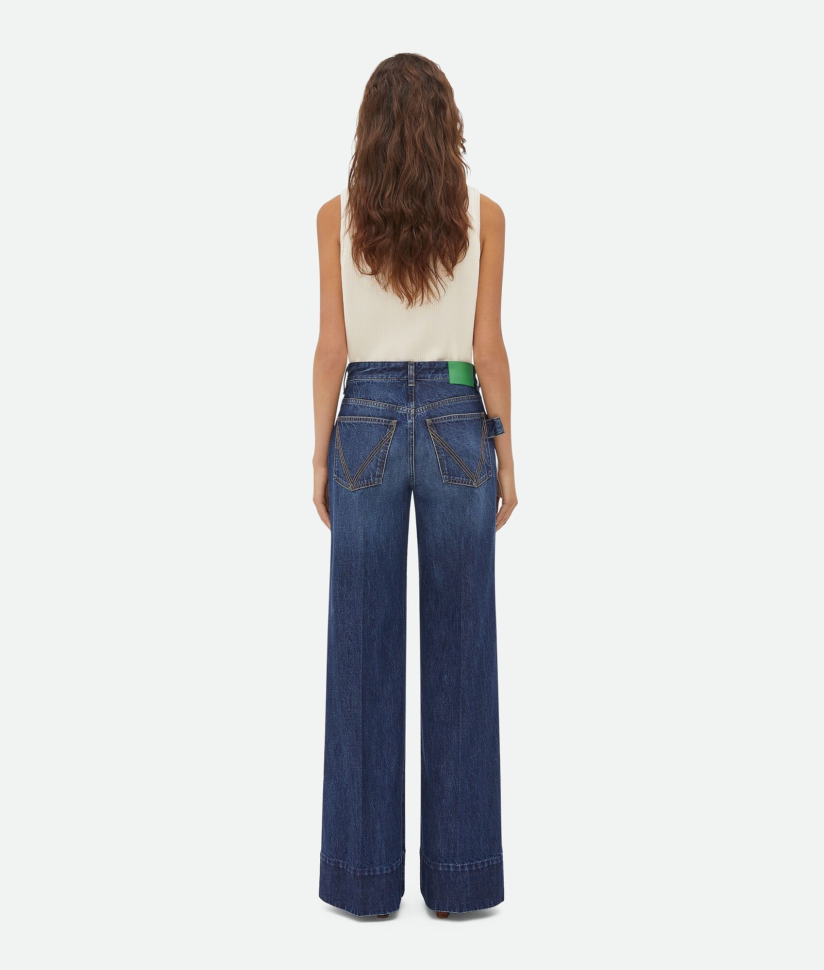 Medium Washed Wide Denim - 3