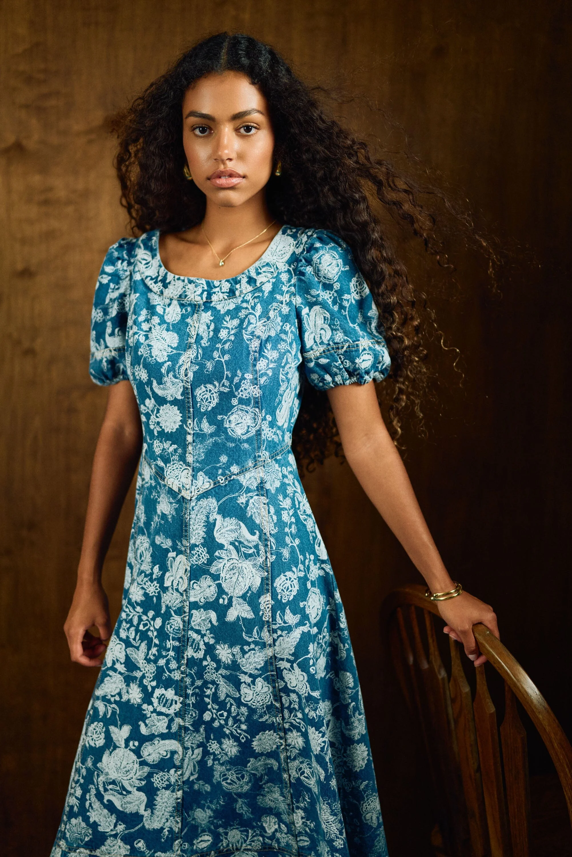 CHARLIE MIDI DRESS | BOIS LASER PRINT - 1